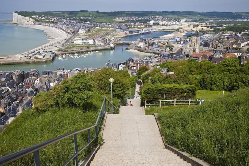 Logement dans maison de pêcheur Le Tréport Exterior foto